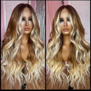Human Hair Blended Lace Front Wig